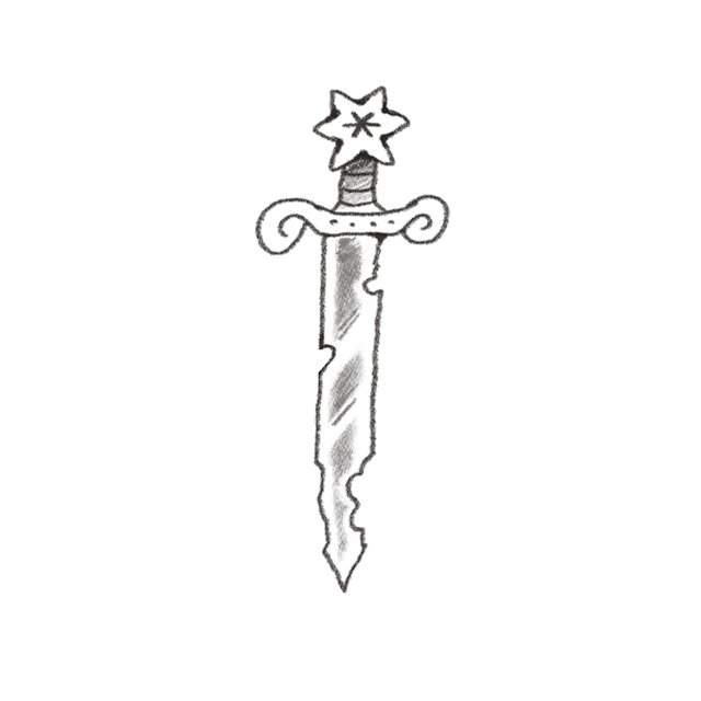 eroded sword