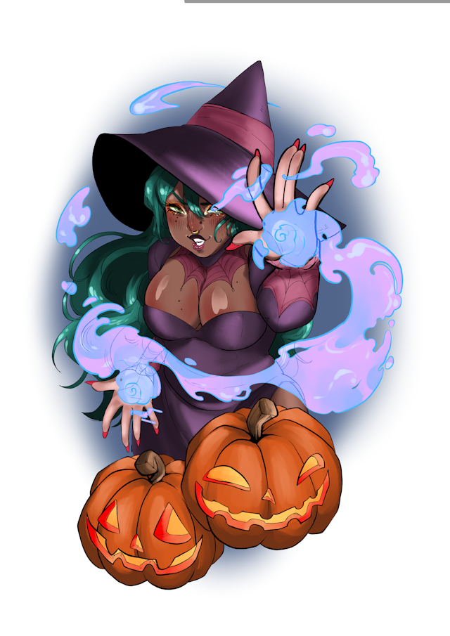 Pumpkin witch