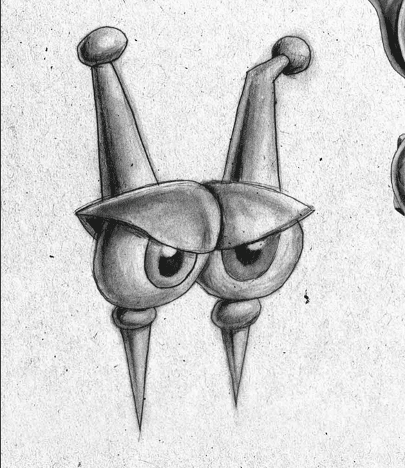 Hand Drawn Spike Eyes